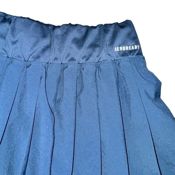 Adidas AEROREADY Skirt Women's XS Tennis Golf Athletic Blue Pleated Preppy‎ - Picture 4 of 8